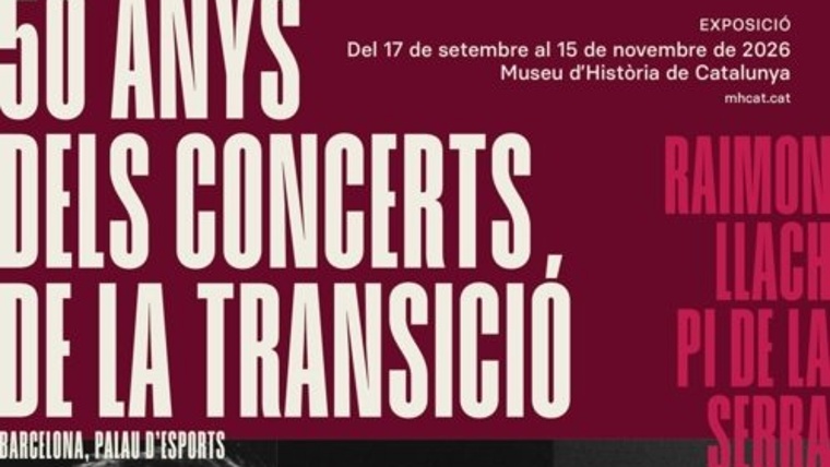 Exposició: "50 anys dels Concerts de la Transició. Barcelona, Palau d’Esports"